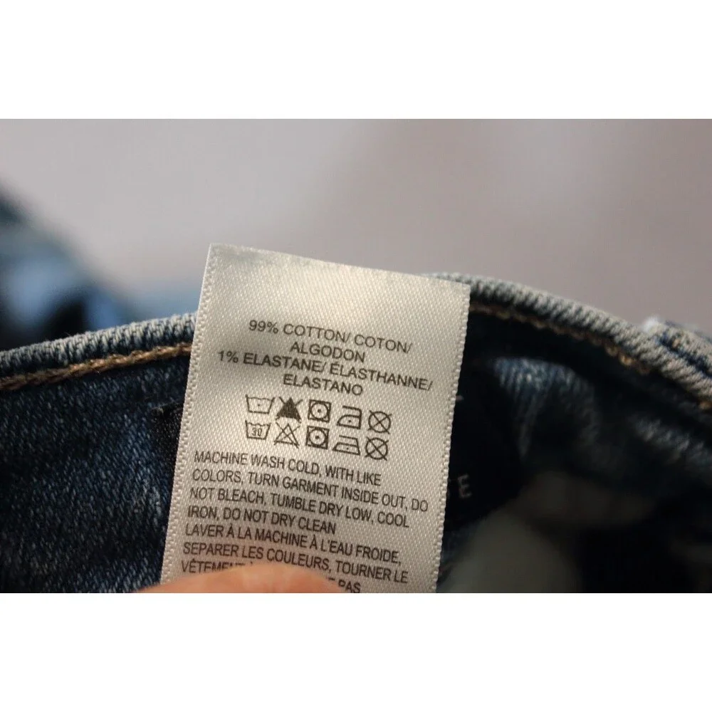 Lucky Brand Jeans Women High Rise Skinny Bridgette Button Fly Distressed 4/27 - Picture 14 of 15